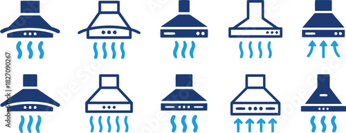 kitchen, range hood, extractor fan, ventilation, hood, appliance, cooking, exhaust, air, airflow, steam, smoke, fumes, kitchen appliance, chimney, vent, home, domestic, kitchen equipment, modern, clea