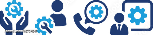 technical, support, service, customer, help, assistance, contact, communication, phone, call, headset, gear, cogwheel, wrench, tools, repair, maintenance, person, silhouette, businessman, suit, tie, s