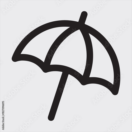 A beautiful umberala silhouette design