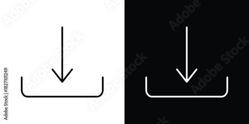 Download icons vector.Editable stroke.linear style sign for use web design