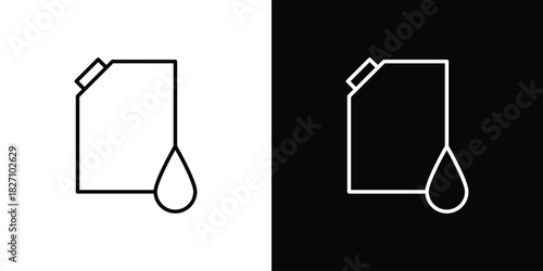 Fuel icons vector.Editable stroke.linear style sign for use web design