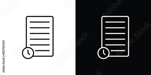 History icons vector.Editable stroke.linear style sign for use web design