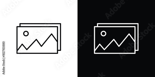 Image icons vector.Editable stroke.linear style sign for use web design