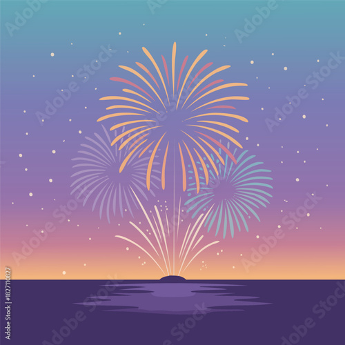 A delightful snowman, wearing a festive red and white striped scarf and a classic black top hat, stands peacefully in a beautiful snowy winter landscape