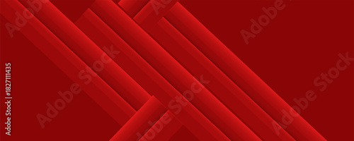 Banner background abstract, colorful, red gradations, slash abstract, memphis, eps 10