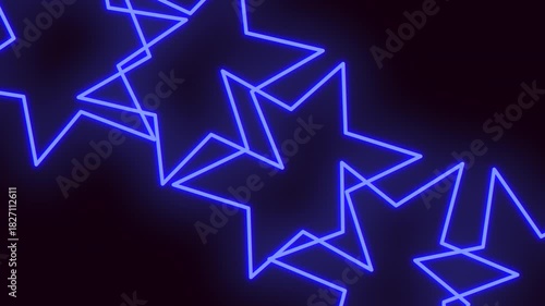 A mesmerizing portrayal of glowing blue stars in a night sky setting. The image captures a serene and enchanting scene, reminiscent of a starlit night