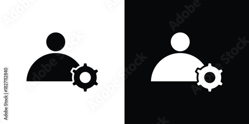 Account settings icons symbol illustration. Vector graphics