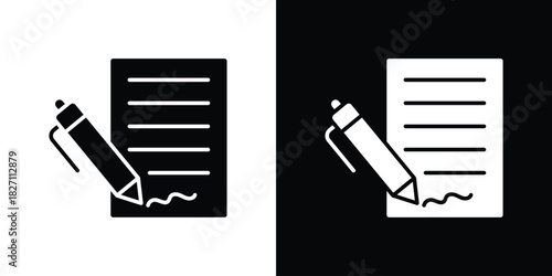 Agreement icons symbol illustration. Vector graphics