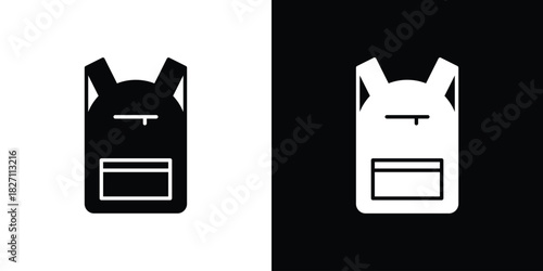 Backpack icons symbol illustration. Vector graphics