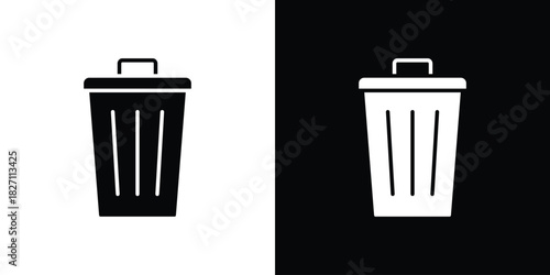 Bin icons symbol illustration. Vector graphics