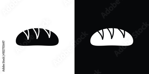 Bread loaf icons symbol illustration. Vector graphics