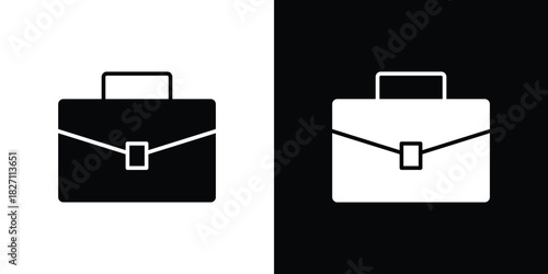 Briefcase icons symbol illustration. Vector graphics