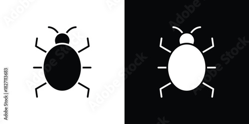 Bug icons symbol illustration. Vector graphics