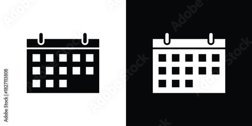Calendar icons symbol illustration. Vector graphics