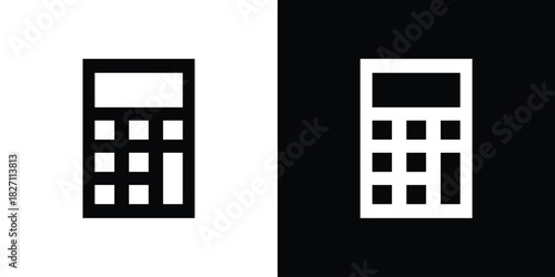 Calculator icons symbol illustration. Vector graphics