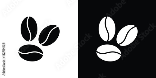 Coffee Bean icons symbol illustration. Vector graphics
