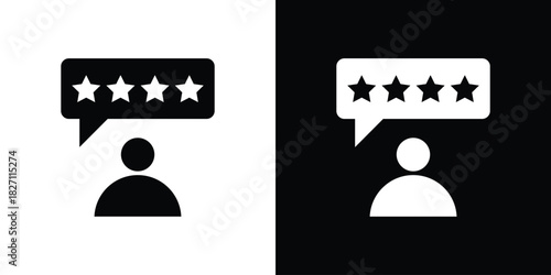 Customer feedback icons symbol illustration. Vector graphics