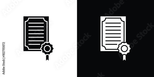 Diploma icons symbol illustration. Vector graphics