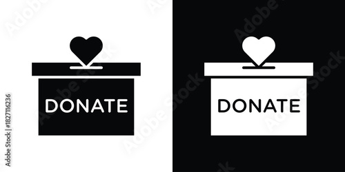 Donations icons symbol illustration. Vector graphics