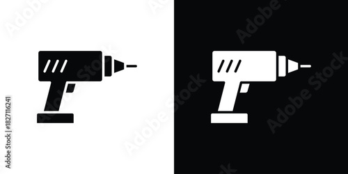 Drill icons symbol illustration. Vector graphics
