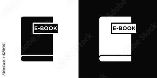 E-book icons symbol illustration. Vector graphics