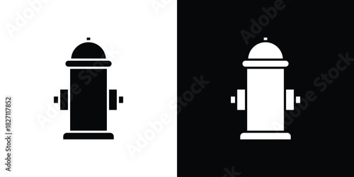 Fire hydrant icons symbol illustration. Vector graphics