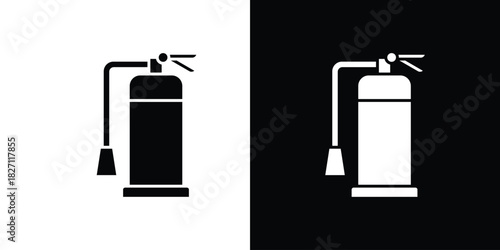 Fire extinguisher icons symbol illustration. Vector graphics