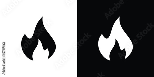 Fire icons symbol illustration. Vector graphics