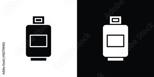 Gas cylinders icons symbol illustration. Vector graphics