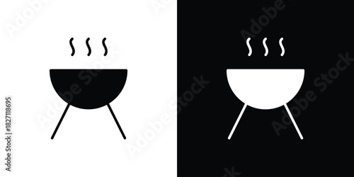 Grill icons symbol illustration. Vector graphics