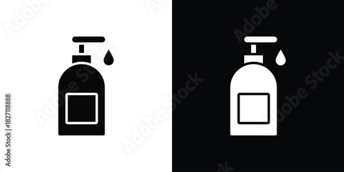 Hand sanitizer icons symbol illustration. Vector graphics