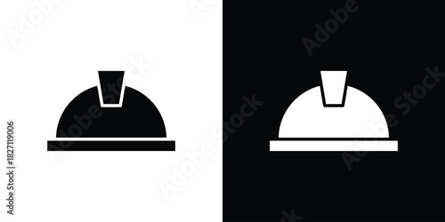 Hard hat icons symbol illustration. Vector graphics