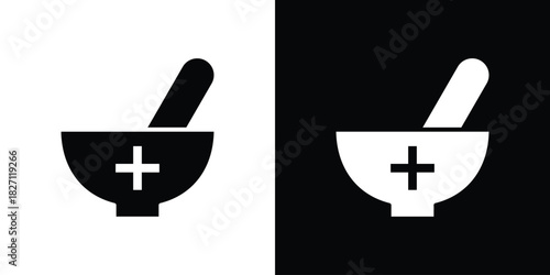 Herbal medicine icons symbol illustration. Vector graphics