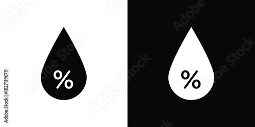 Humidity icons symbol illustration. Vector graphics