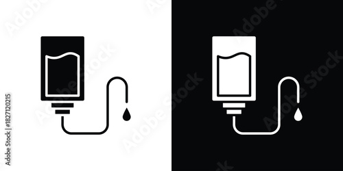 IV drip icons symbol illustration. Vector graphics