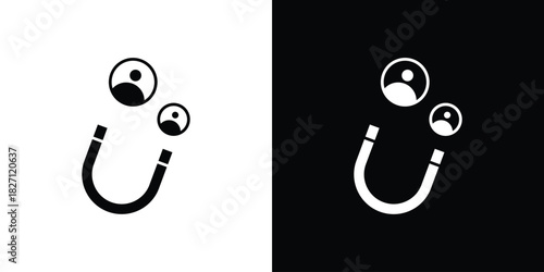 Lead generation icons symbol illustration. Vector graphics