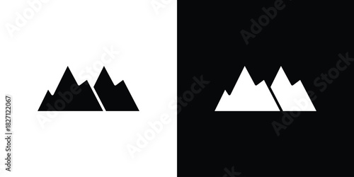 Mountain icons symbol illustration. Vector graphics