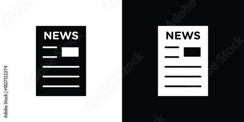 Newspaper icons symbol illustration. Vector graphics