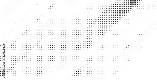Minimal abstract halftone diagonal composition with dotted gradient beams, forming modern clean geometric lines ideal for tech backgrounds and contemporary design layouts
