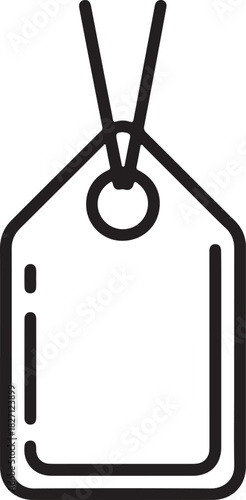 Simple Outline Price Tag Icon label sale