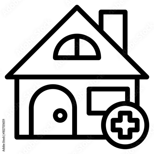 House with Medical Cross