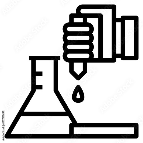 Lab Pipette Dropping Liquid