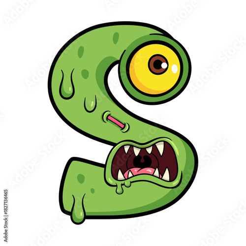 Letter S Monster Character Design
