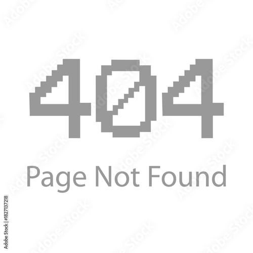  404 Error sing, Page Not Found conceptual illustration, web page banner, search result message. Stock Vector