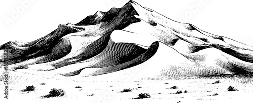 Intricate engraved design of soft sand dunes featuring mesmerizing drift patterns