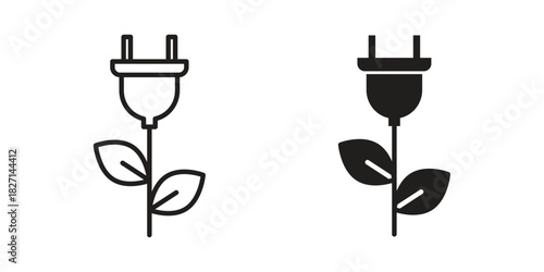 Biomass energy icons design, logo. Symbol illustration set
