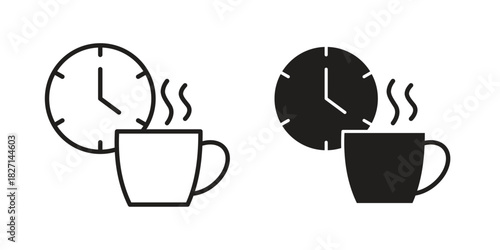 Break icons design, logo. Symbol illustration set