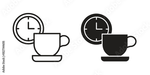 Break icons design, logo. Symbol illustration set