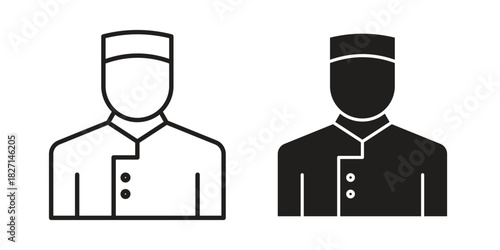 Concierge icons design, logo. Symbol illustration set