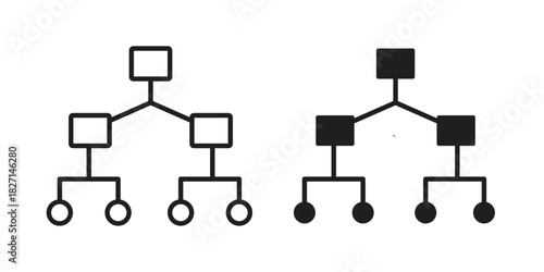 Consolidation icons design, logo. Symbol illustration set
